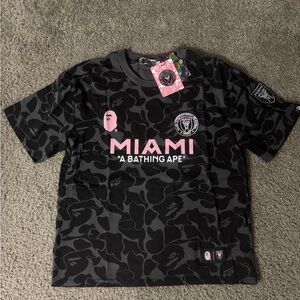 Bape Black and Pink Camo Jersey